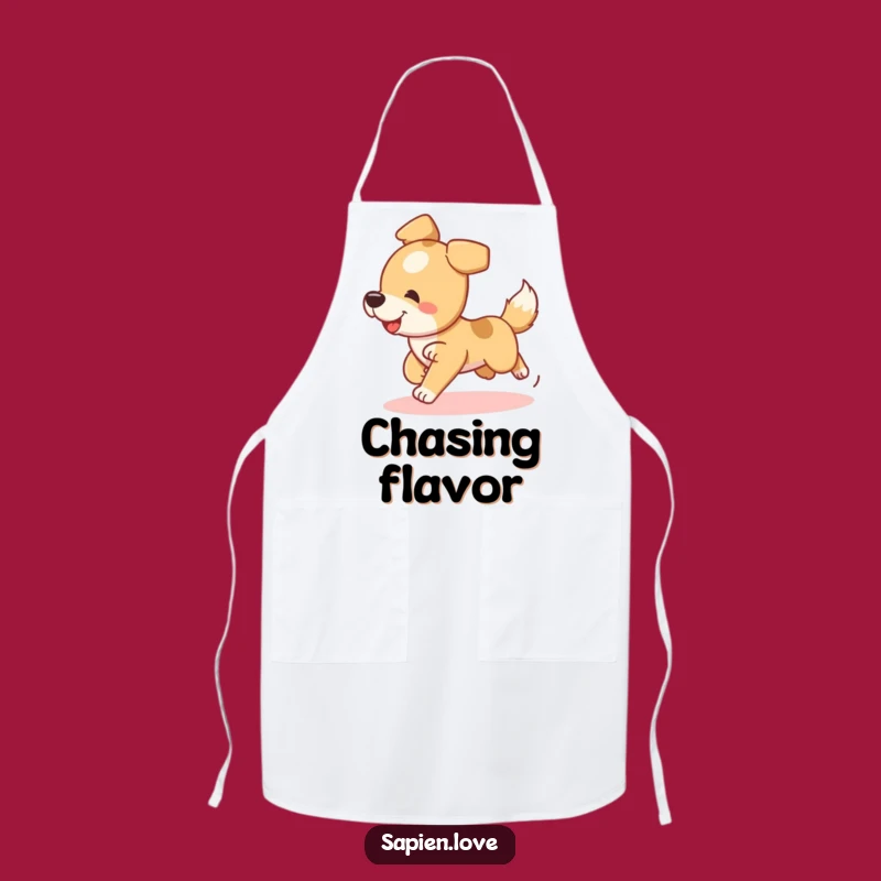 Funny Playful Dog Apron - Silly Pet Lover's Kitchen Gear