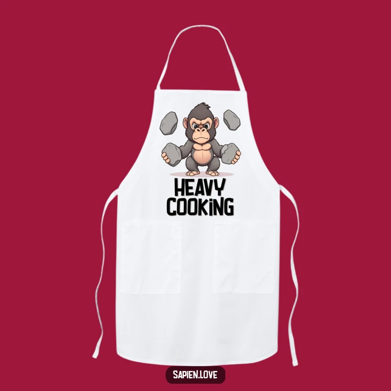 Funny Kawaii Gorilla Apron - Kitchen Determination for Ambitious Cooks
