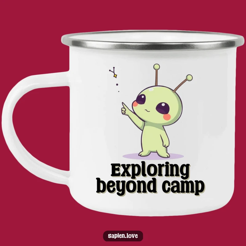 Funny Alien Constellation Camping Mug: Explore Under the Stars