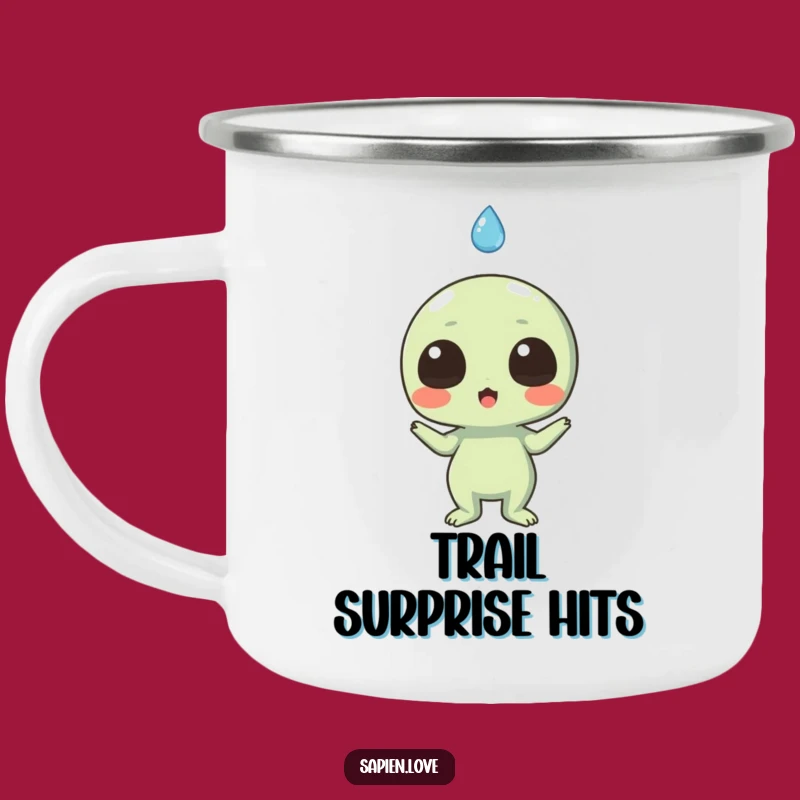 Funny Alien Raindrop Surprise Camping Mug: Embrace the Unexpected