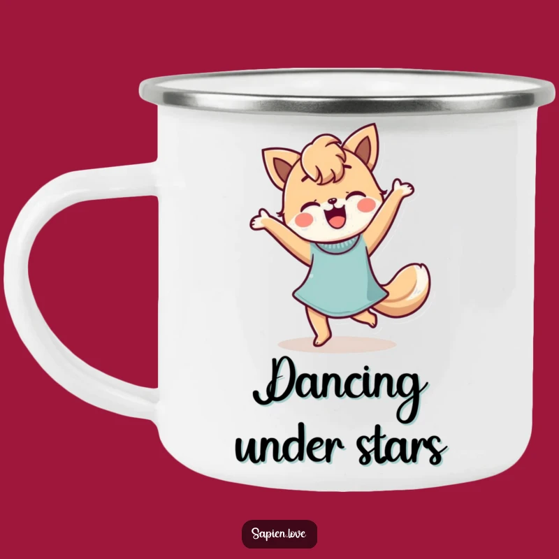 Funny Animal Feature Dancer Camping Mug: Your Joyful Companion for Outdoor Adventures!