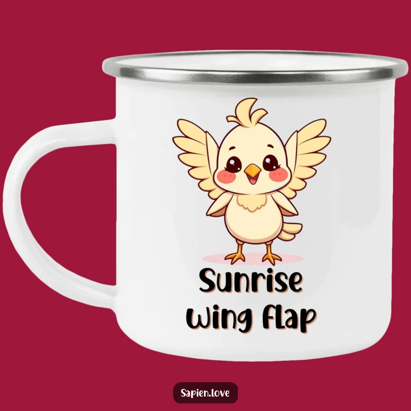 Funny Bird Joy Camping Mug: Cheerful Outdoor Brew - Adventure Gift