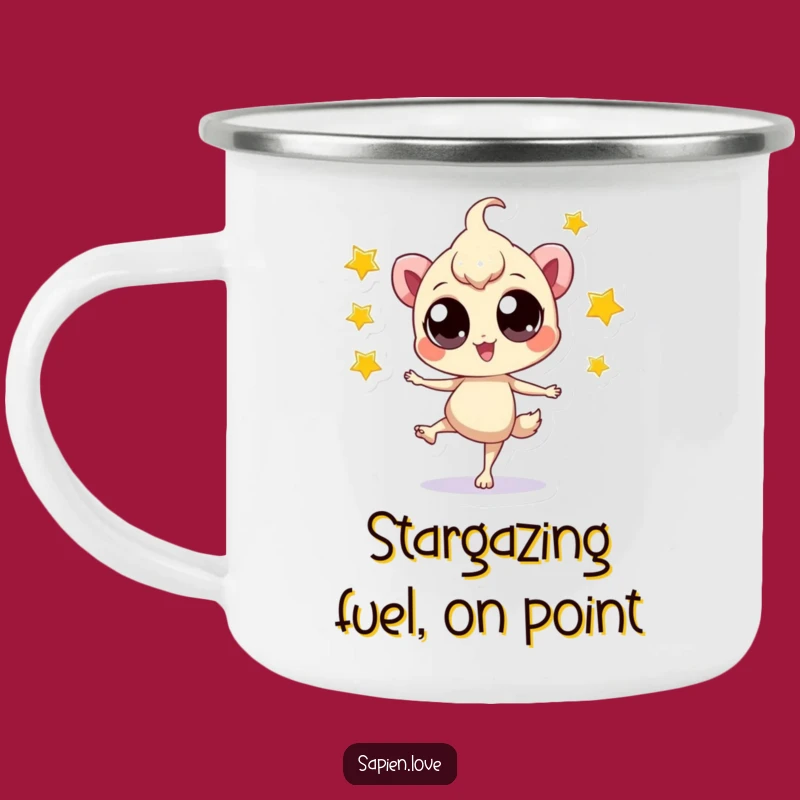 Funny Star Juggler Camping Mug: Playful Creature Outdoors Perfect Gift