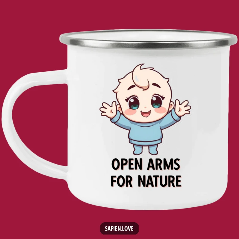 Funny Trail Welcome Mug: Durable Fun with a Greeting Character