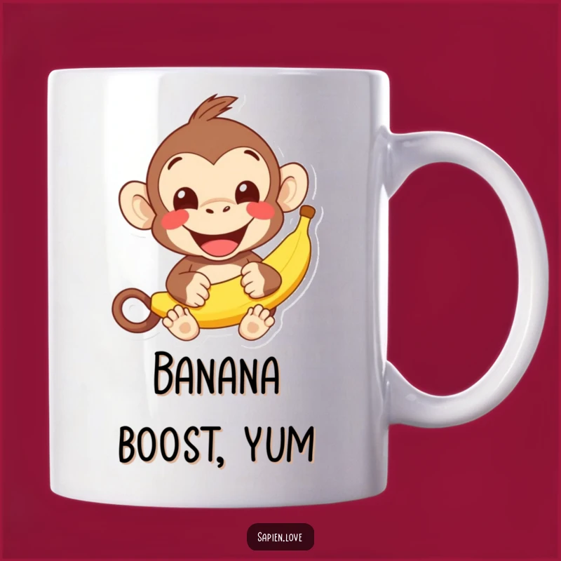Funny Kawaii Monkey Banana Mug: Happy Grins and Tasty Treats
