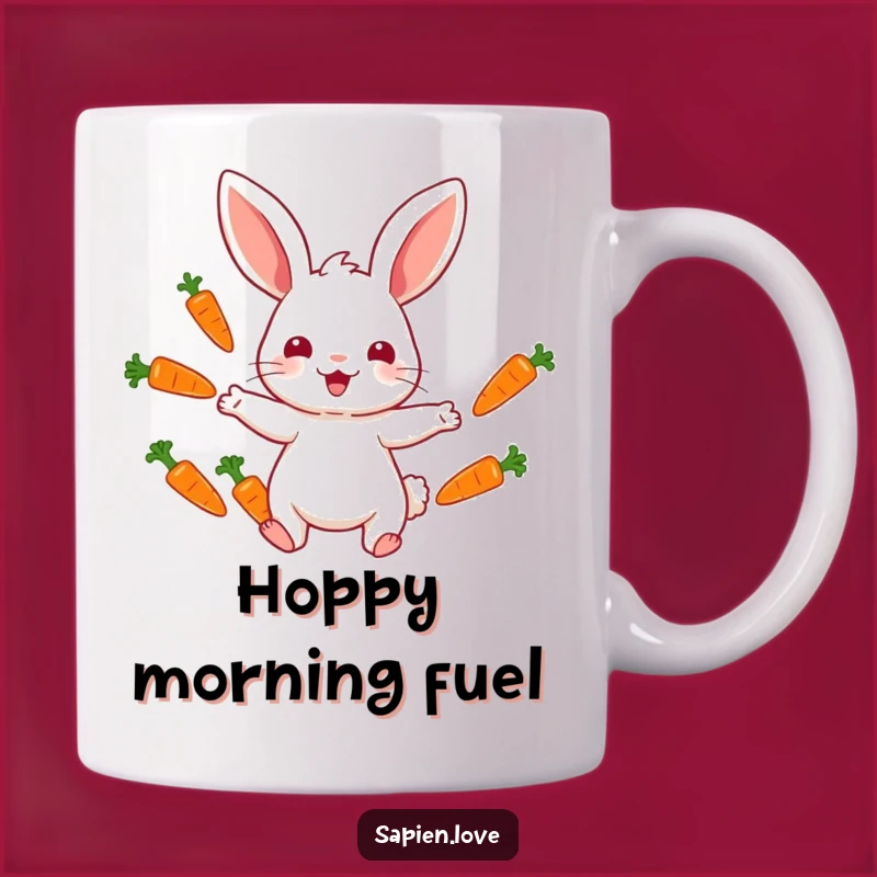 Funny Rabbit Juggler Mug: Whimsical Veggie Fun Gifts for Happy Mornings