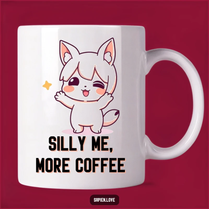 Funny Animal Ears Character Mug - Silly Action Gift for Playful People