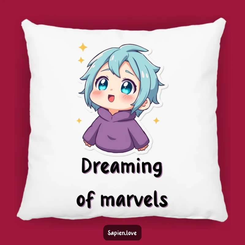 Funny Twinkling Eyes Pillow: Cozy Amazed Human's Wonder Gift