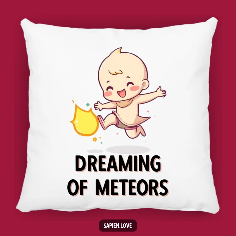 Funny Meteor Kicker Pillow: Rest Your Head on Cosmic Victory