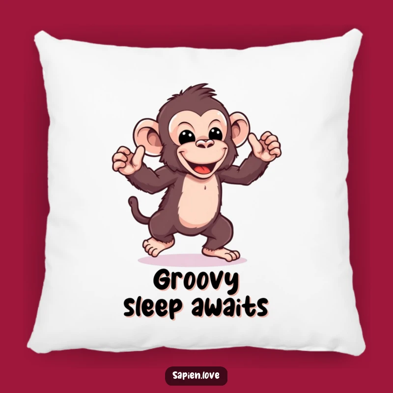 Funny Kawaii Ape Dance Pillow: Comfy Moves for Your Home