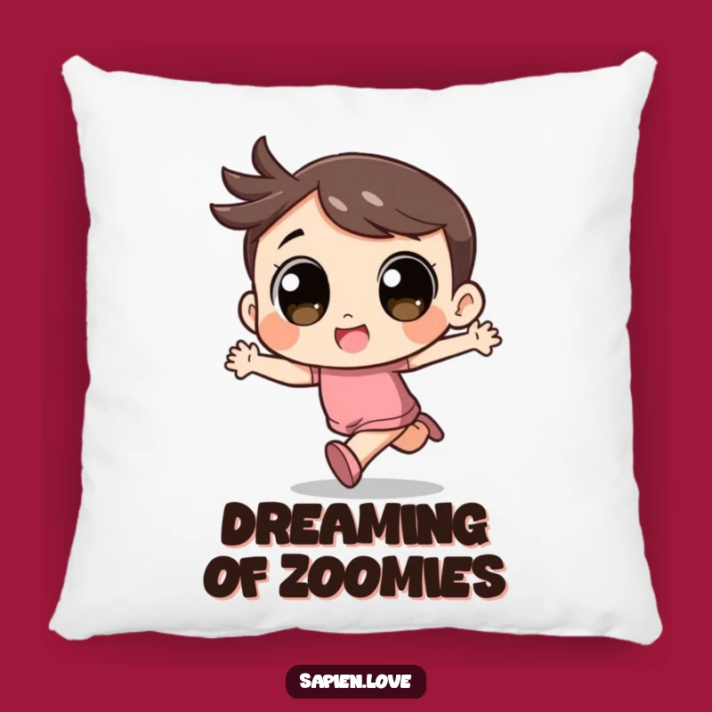 Funny Kawaii Comfort Pillow: Soft Support with an Energetic Character
