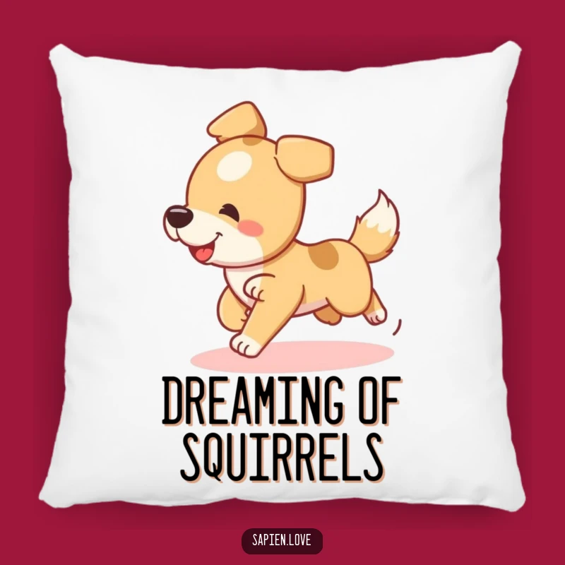 Funny Playful Dog Pillow - Silly Canine Cushion for Cozy Comfort