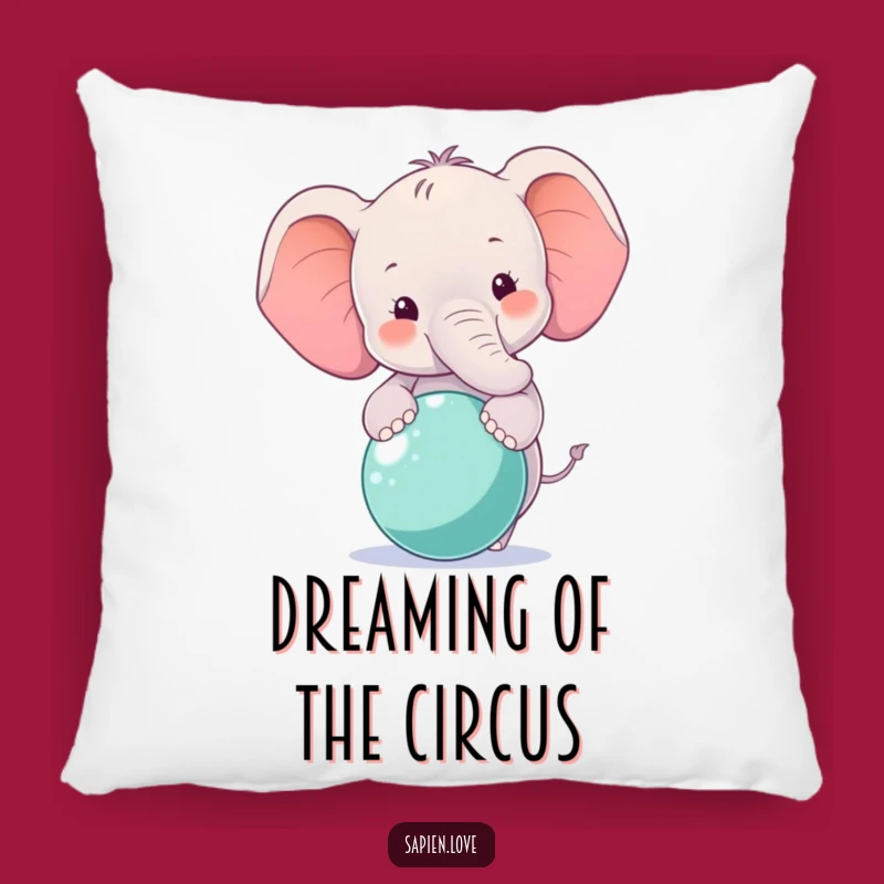 Funny Smiling Elephant Pillow - Balancing Ball Cushion for Cozy Comfort