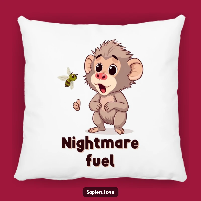 Cozy Funny Kawaii Baboon Pillow - Huggable Surprise for Nervous Homes