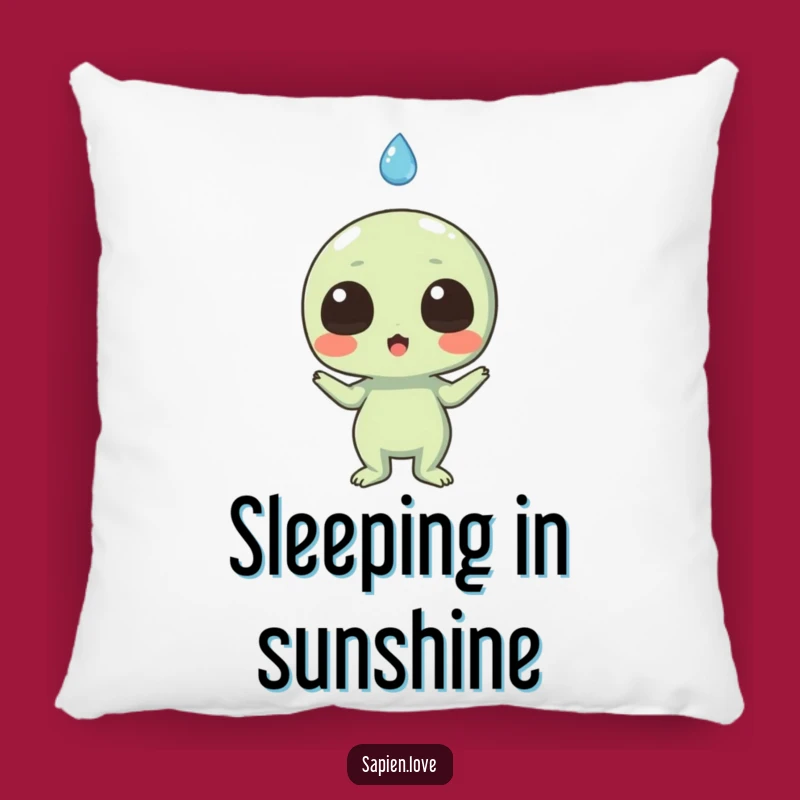 Funny Alien Raindrop Surprise Pillow: Cozy Up with Whimsical Comfort
