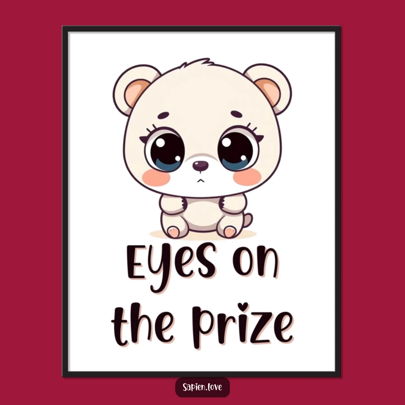 Funny Bear Explorer Digital Art: Instantly Add Curious Charm to Your Space