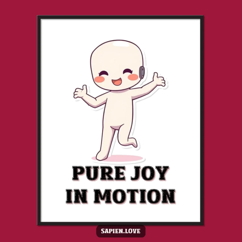 Funny Dancing Figure Digital Art: Silly Rhythm Perfect Gift