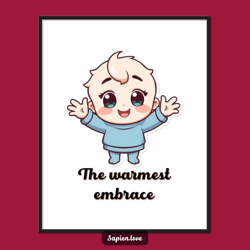 Funny Warm Welcome Digital Print: Instant Cheerful Art for Your Space