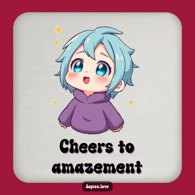 Funny Twinkling Eyes Coaster: Protect Surfaces with Amazing Humor