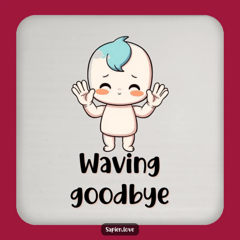 Funny Waving Man Coaster: Protect Surfaces with Hilarious Style