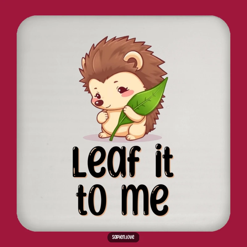 Funny Curious Hedgehog Coaster - Nature Drink Accessory