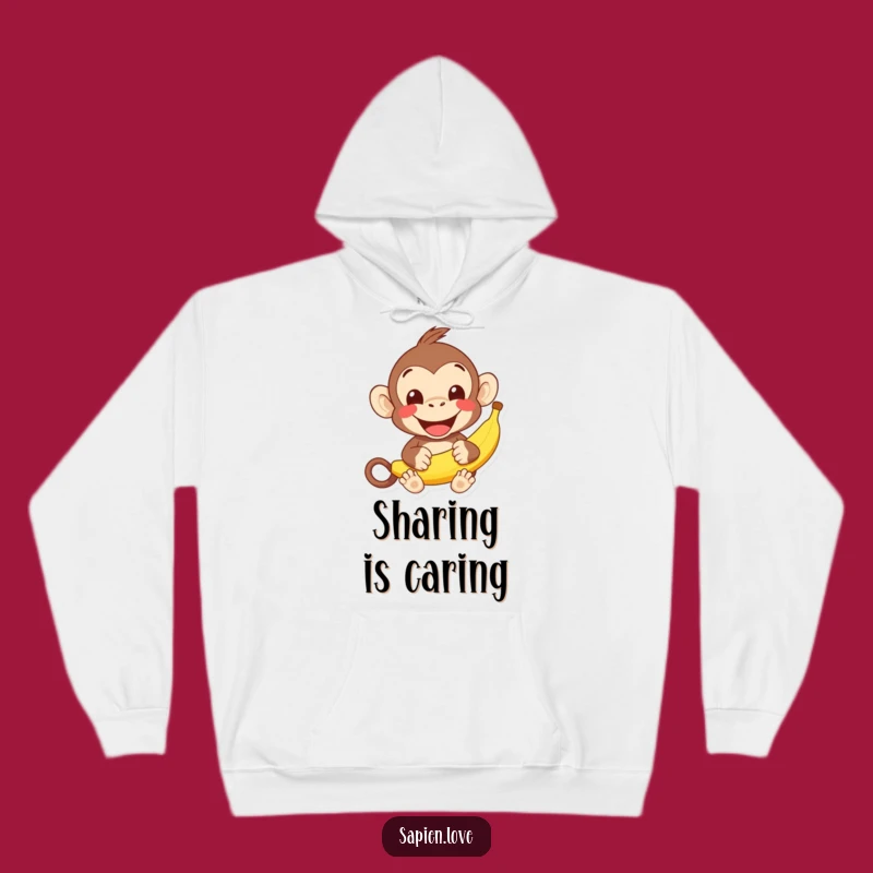 Cozy Funny Kawaii Monkey Hoodie: Warm Grins and Bananas