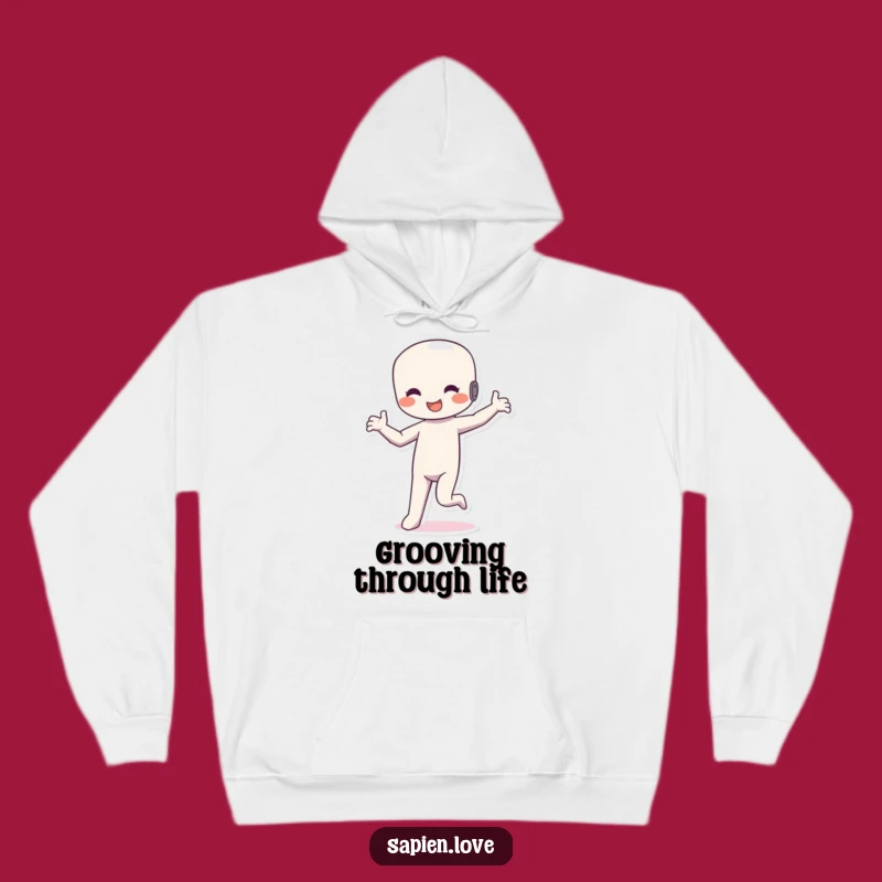 Funny Dancing Figure Hoodie: Silly Rhythm Cozy Perfect Gift