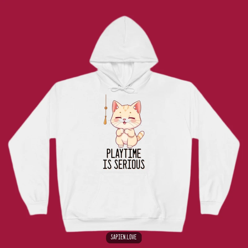 Cozy Funny Cat Hoodie - Playful Kitty Sweatshirt Gift for Cat Moms