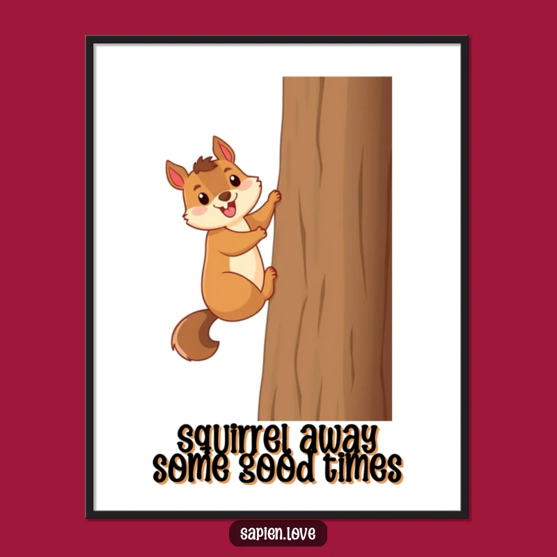 Free Printable Squirrel Tree Art: Funny Downloadable Wall Decor for Lively Spaces