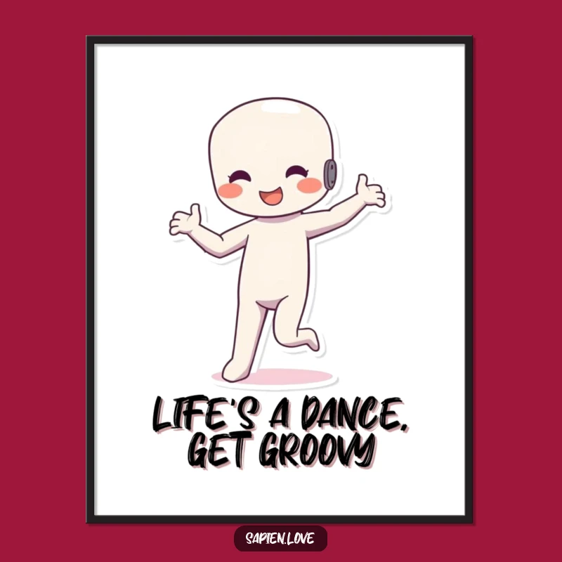 Free Printable Wall Art: Silly Dancer Poster for Playful Decor - Downloadable