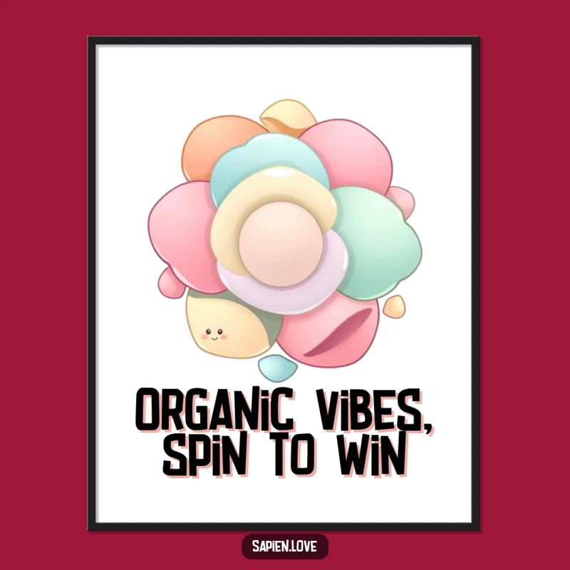 Funny Free Printable Wall Art: Organic Shapes Dance - Downloadable Decor