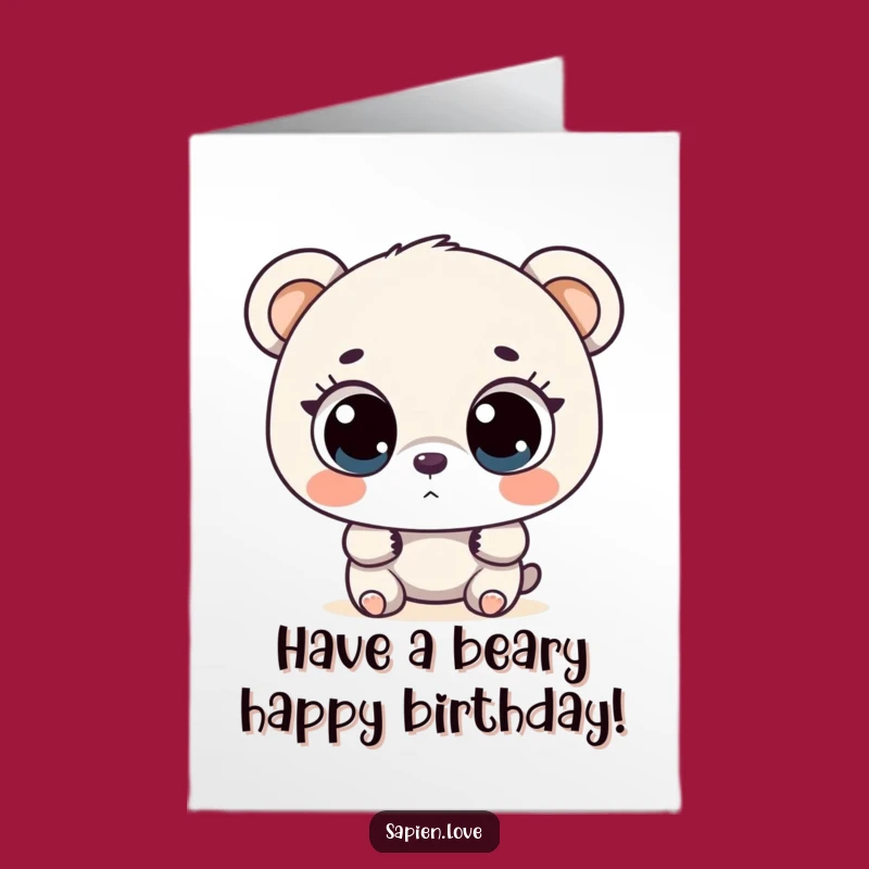 Free Printable Curious Bear Birthday Card: Funny Downloadable Gift for Adventure Lovers