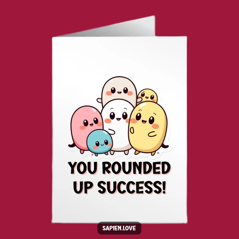 Free Printable Congrats Card: Shapes Celebrate Success - Downloadable