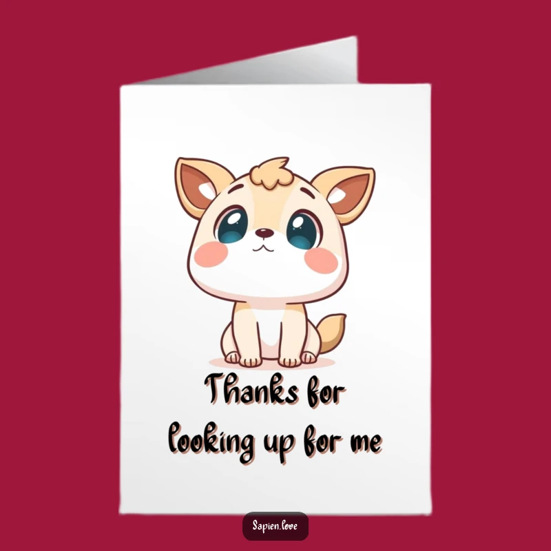 Free Printable Thank You Card: Curious Animal Character! Express Gratitude with a Downloadable Gift