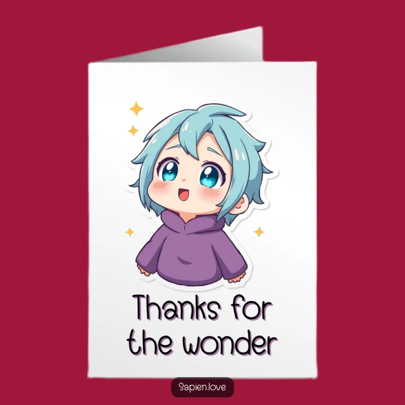 Free Printable Thank You Card: Twinkling Eyes Appreciate the Amazing!