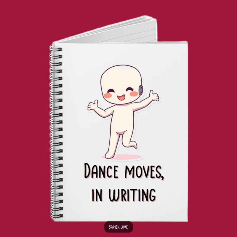 Funny Dancing Figure Notebook: Silly Rhythm Notes Perfect Gift