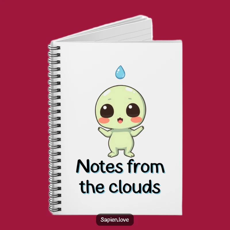 Funny Alien Raindrop Surprise Notebook: Capture Ideas with a Smile