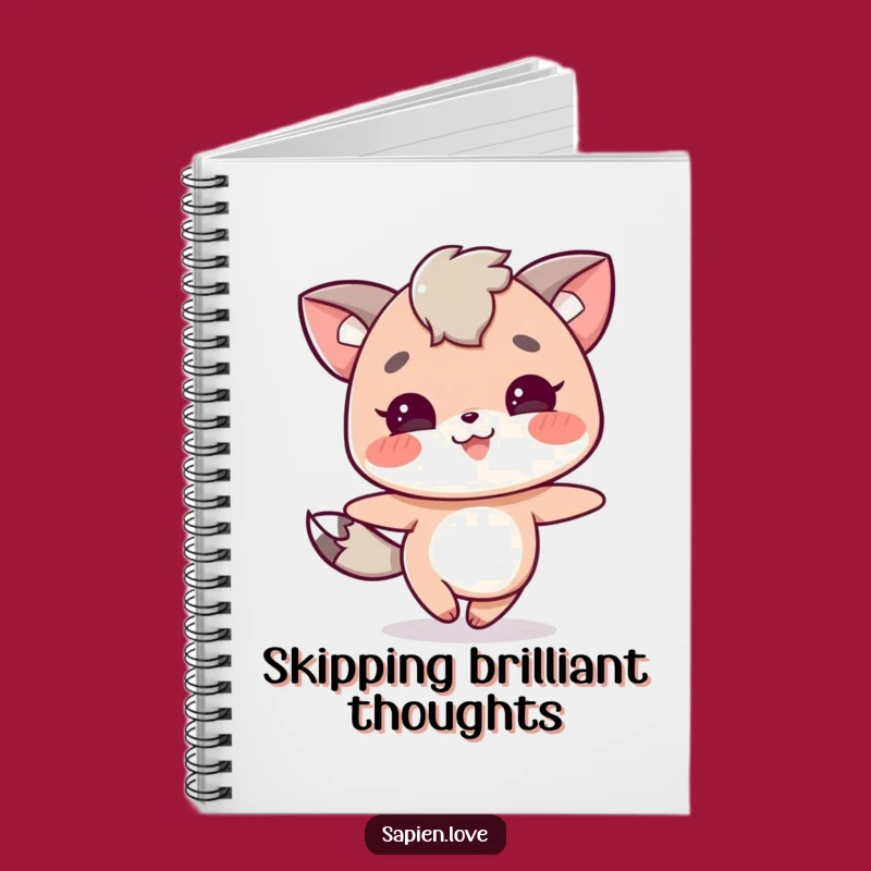 Funny Animal Character Skipping Notebook - Jot Down Your Joyful Thoughts