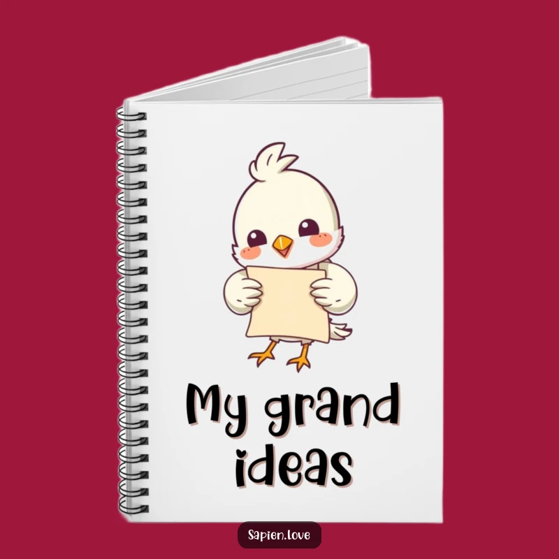 Funny Bird Scroll Notebook: Jot Down Ideas with Avian Wit and Humor