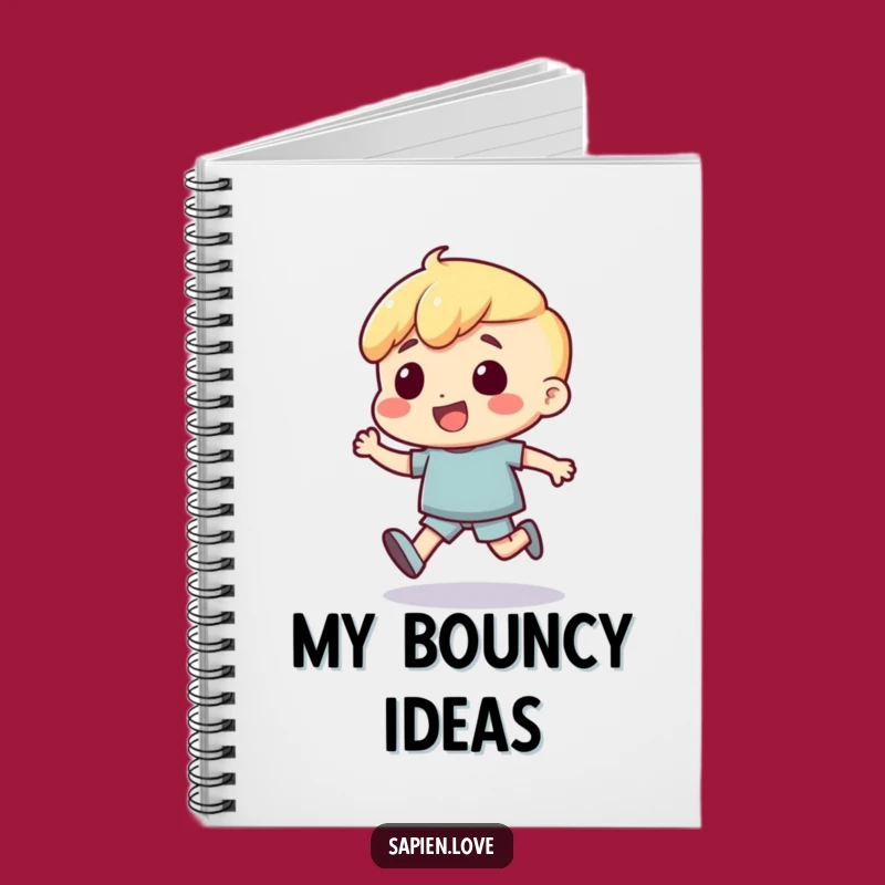 Funny Bouncing Human Notebook: Jot Down Ideas with Energetic Humor