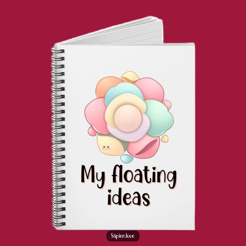 Funny Organic Flow Notebook: Floating Shapes, Journal Humorous Ideas