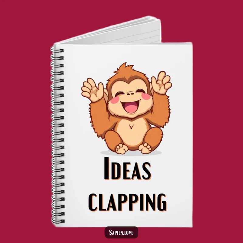 Funny Kawaii Orangutan Notebook - Jot Down Happy Thoughts & Ideas