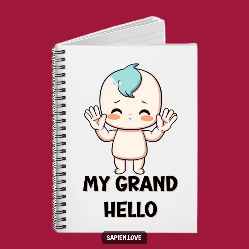 Funny Waving Man Notebook: Jot Down Ideas with a Hilarious Flair