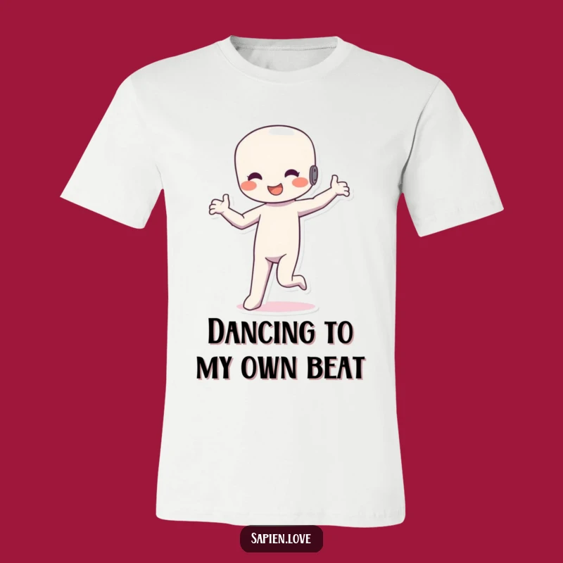 Funny Dancing Figure T-Shirt: Silly Rhythm Humanoid Perfect Gift