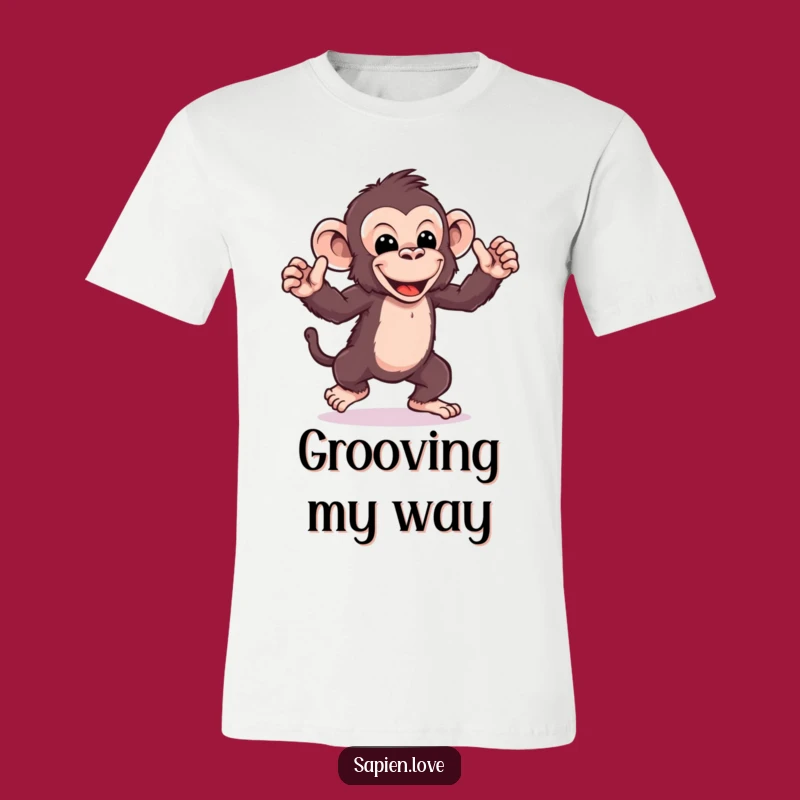 Funny Kawaii Ape Dance T-Shirt: Show Off Your Moves