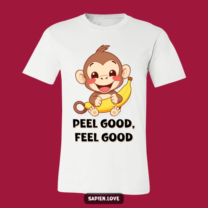 Funny Kawaii Monkey Banana T-Shirt: Share the Joy!