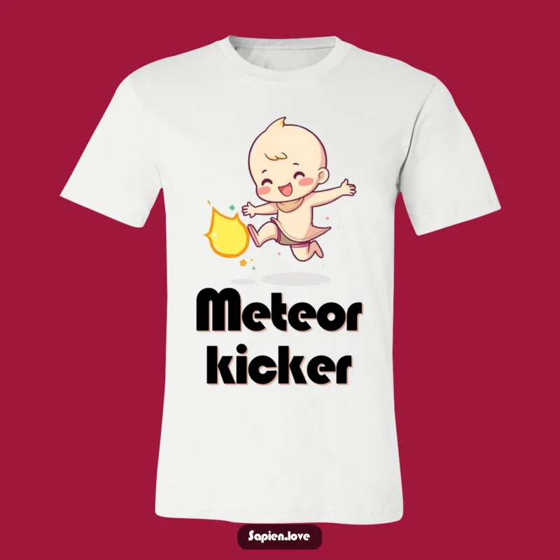 Funny Meteor Kicker T-Shirt: Unleash Your Inner Cosmic Champion