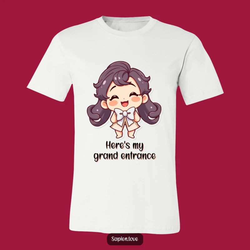 Funny Kawaii Star T-Shirt: Theatrical Bow, Charming Style, Great Gift
