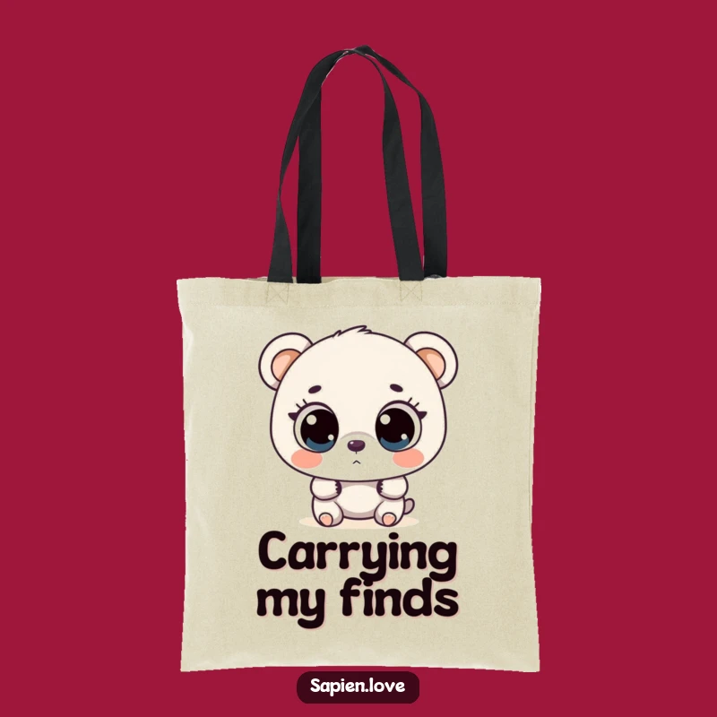 Funny Bear Explorer Tote Bag: Carry Your Essentials with Curious Charm