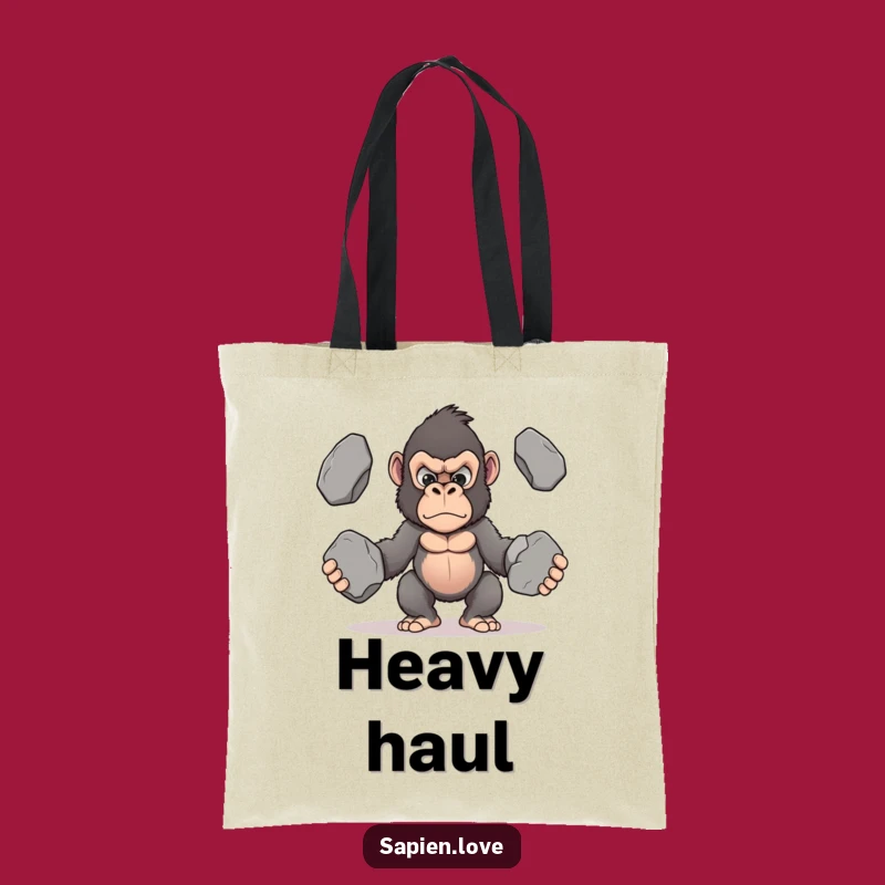 Funny Kawaii Gorilla Tote Bag - Carry Your Ambition & Essentials